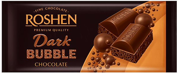 Roshen - Aerated Dark Chocolate 80g