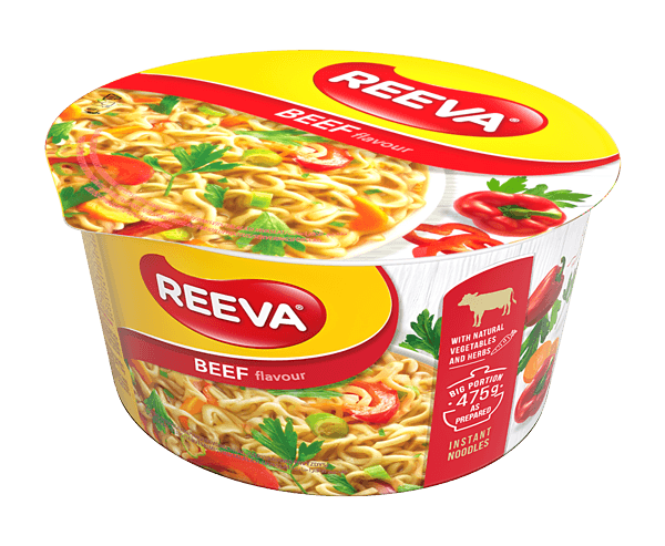 Reeva - Instant Noodles with Beef Flavour in Cup 75g