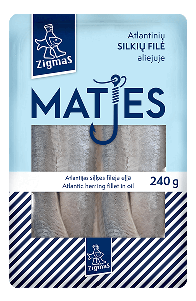 Zigmas - Mates Atlantic Herring Fillet in Oil 240g