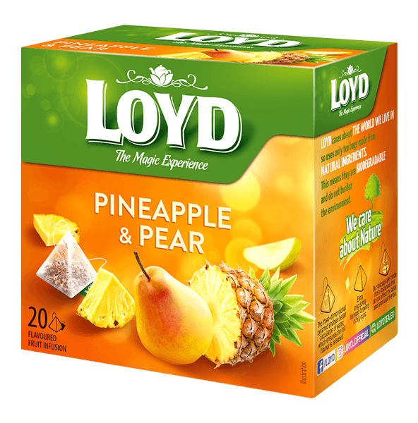 Loyd - Pyramids Fruits Tea Pineapple and Pear 20x2g