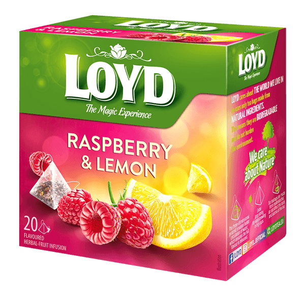 Loyd - Pyramids Fruits Tea Raspberry and Lemon 20x2g