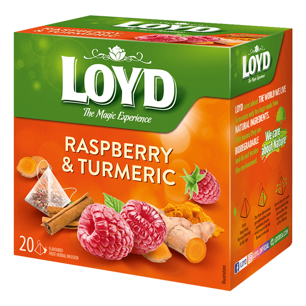 Loyd - Pyramids Fruits Tea Raspberry Turmeric 20x2g