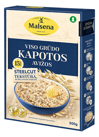 Malsena - Wholegrain Steel Cut Oat Flakes 500g