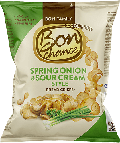 Bon Chance - Bread Crisps with Spring Onion and Sour Cream 120g