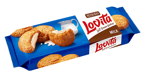 Roshen - Lovita Soft Cream Cookies Milk 127g