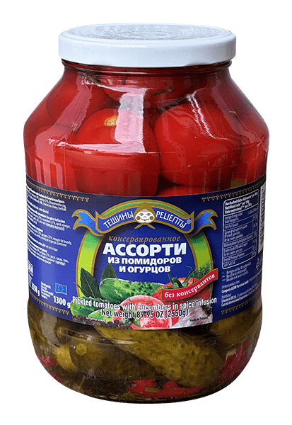 Teshchiny Recepty - Assorted Tomatoes and Cucumbers 2650ml