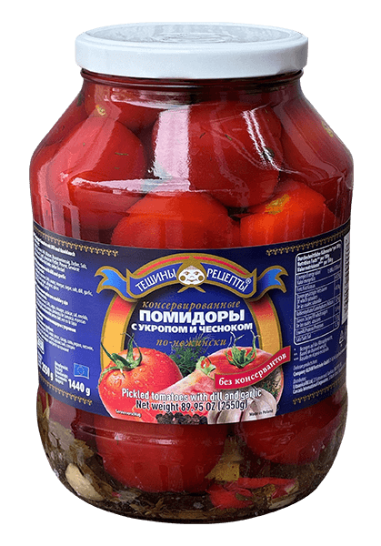 Teshchiny Recepty - Tomato with Dill and Garlic Nechenskije 2650ml