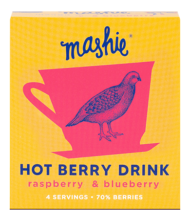 Mashie - Raspberry and Blueberry Puree for Tea 4x40ml