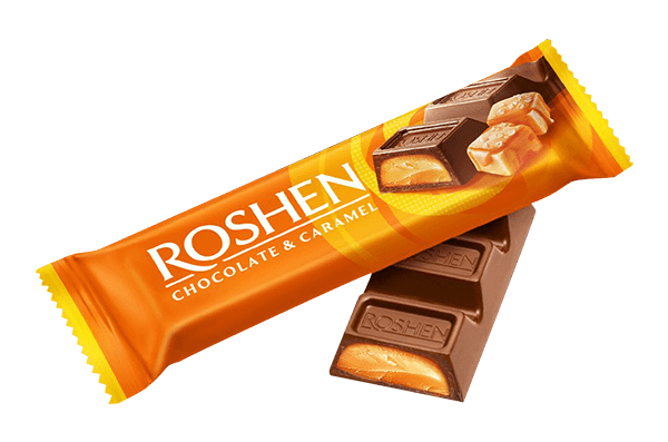 Roshen - Milk Chocolate Bar with Caramel Filling 30g