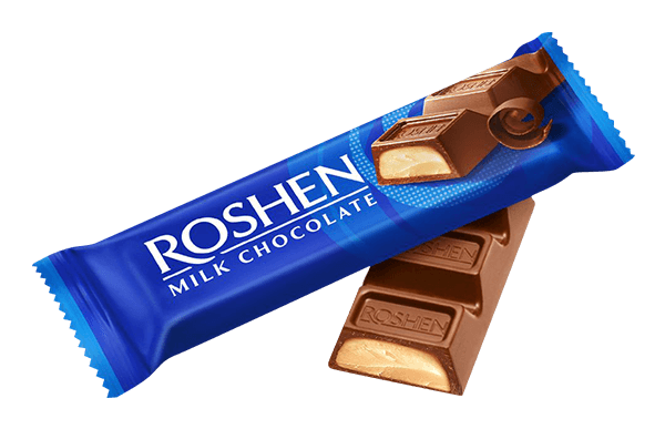 Roshen - Milk Chocolate Bar with Creme Brulee Filling 30g