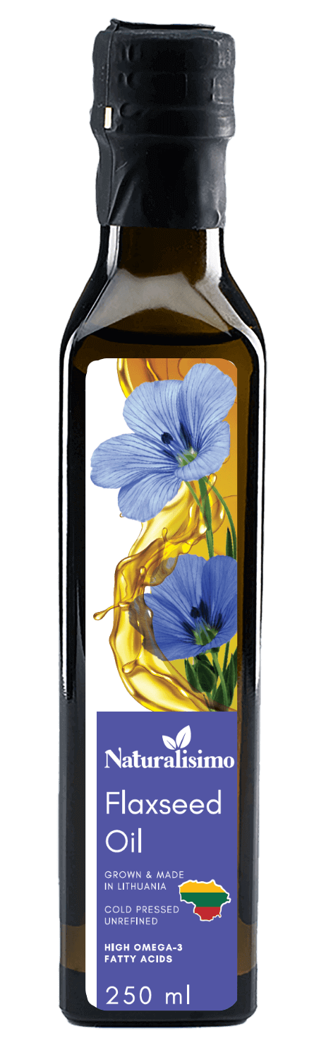 Naturalisimo - Unrefined Cold Pressed Flaxseed Oil 250ml