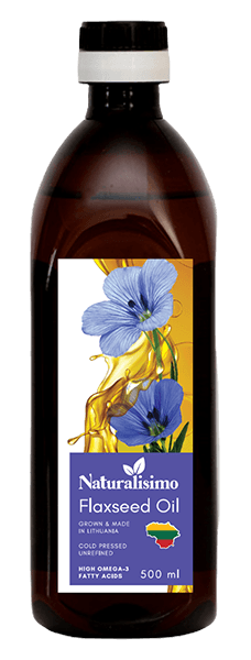 Naturalisimo - Unrefined Cold Pressed Flaxseed Oil 500ml