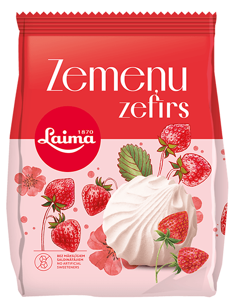 Laima - Strawberry Marshmallows Zephyr 200g