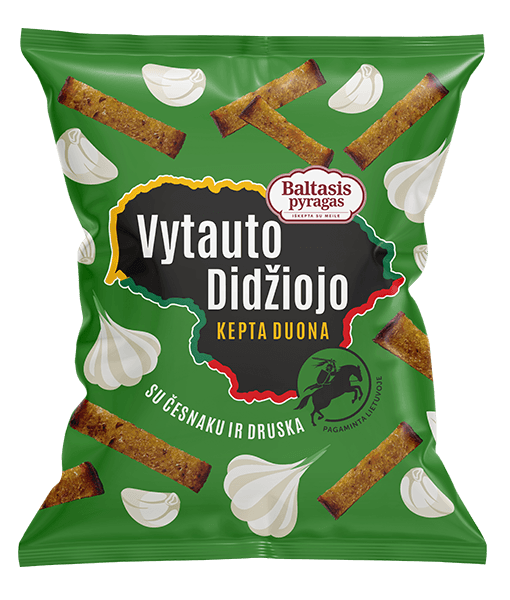 Baltasis Pyragas - Fried Bread Sitcks with Garlic and Salt 100g