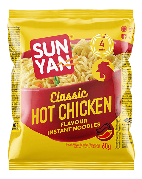 Sun Yan - Instant Noodles Hot Chicken Flavour 60g