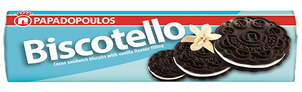 Papadopoulos - Biscotello Vanilla Sandwich Biscuits 200g