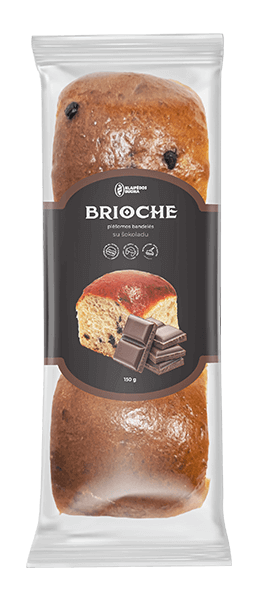 Klaipedos Duona - Brioche Buns with Chocolate (3pcs)