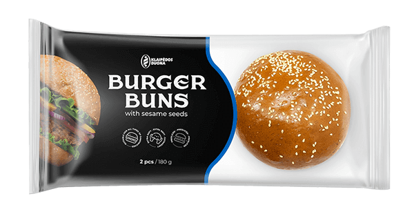 Klaipedos Duona - Burger Buns with Sesame (2pcs)