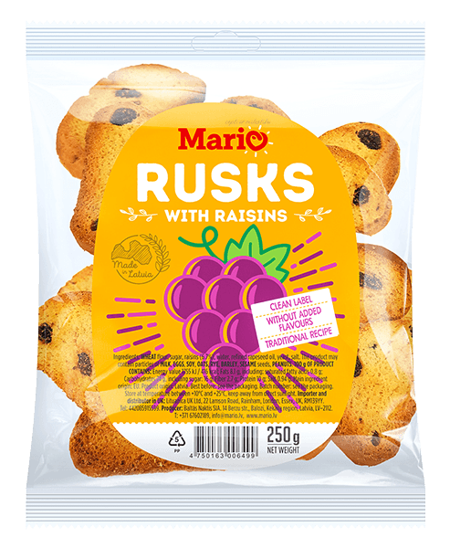 Mario - Rusks with Raisins 250g