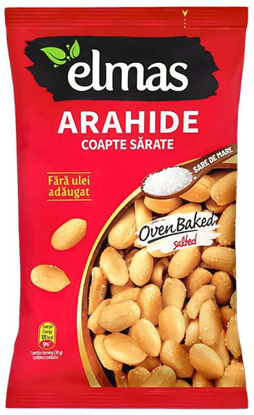 Elmas - Salted, Roasted & Peeled Peanuts / Arahide Coapte si Sarate 50g