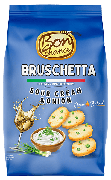Bon Chance - Bruschetta Chips with Sour Cream and Onion 70g