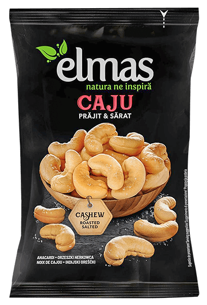 Elmas - Salted & Roasted Cashews Elmas /Caju praj. Ul sare Elmas 60g