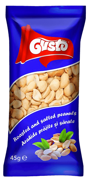 Gusto - Roasted and salted peanuts 45g