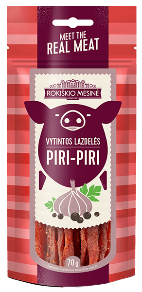 Rokiskio Mesine - Piri Piri Dried Tenderloin Sticks 70g