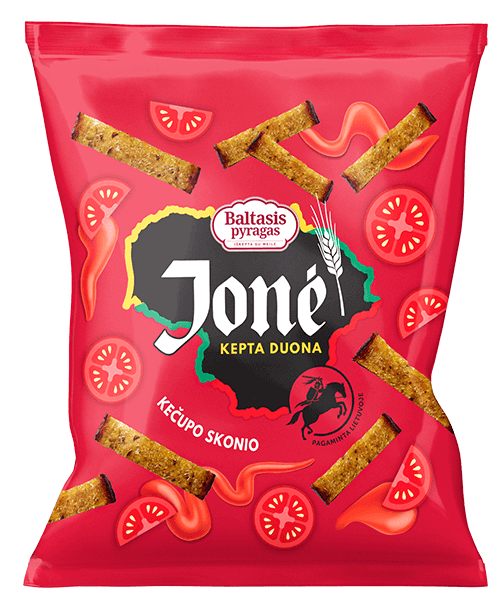 Baltasis Pyragas - Fried Bread Sticks Ketchup Flavour 100g