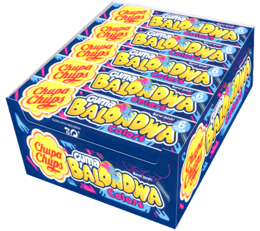 Chupa Chups - Chewing Gum Balonowa Colours Perfetti 27.6g
