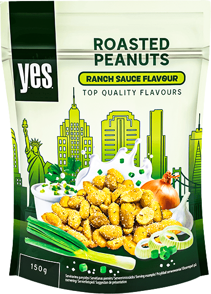 Y.E.S. - Roasted Peanuts with Ranch Sauce Flavor 150g