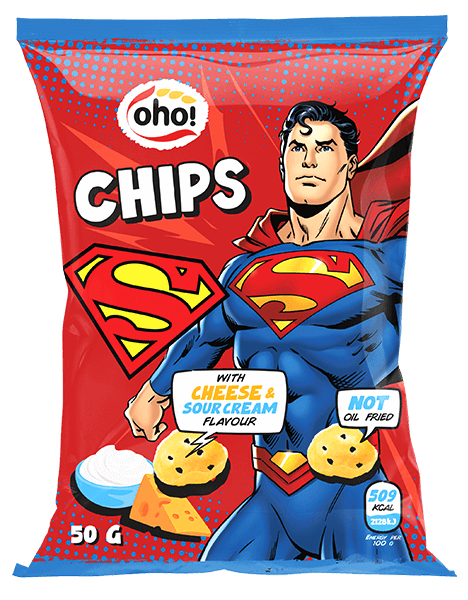 OHO - Smart Snacks with Cheese and Sourcream Flavour 50g