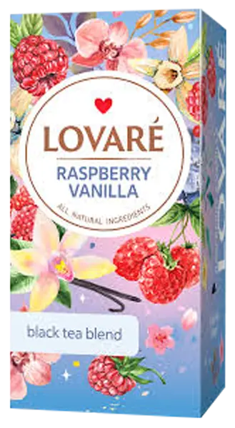 Lovare - Raspberry Vanilla Blend Based on Black Tea 24x2g