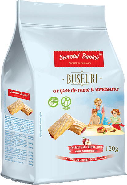 Secretul Bunicii - Cookies with Apple Jam and Cinnamon Vegan 120g