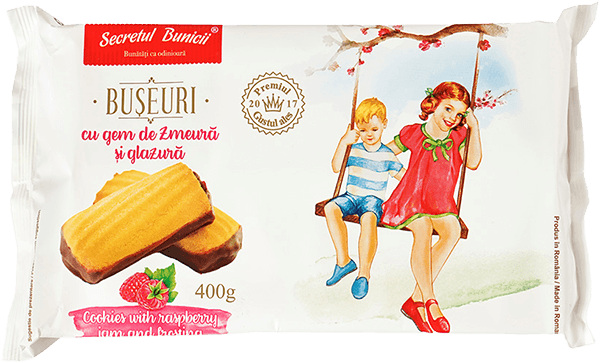 Secretul Bunicii - Cookies with Raspberry Jam and Glaze 150g