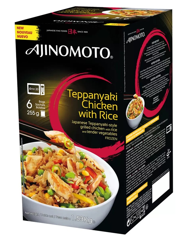 Ajinomoto Teppanyaki Chicken with Rice 6 Pack x 255g (1.53kg)  FROZEN